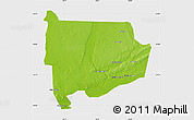Physical Map of Panda, single color outside