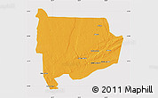 Political Map of Panda, cropped outside