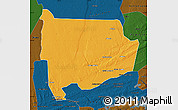 Political Map of Panda, darken