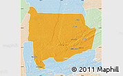 Political Map of Panda, lighten