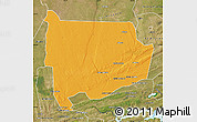 Political Map of Panda, satellite outside
