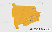 Political Map of Panda, single color outside