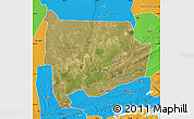 Satellite Map of Panda, political outside