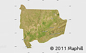 Satellite Map of Panda, single color outside