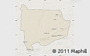 Shaded Relief Map of Panda, lighten