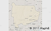 Shaded Relief Map of Panda, semi-desaturated