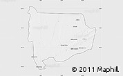 Silver Style Map of Panda, single color outside