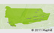 Physical Panoramic Map of Panda, lighten