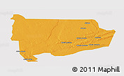 Political Panoramic Map of Panda, cropped outside