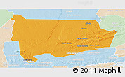 Political Panoramic Map of Panda, lighten