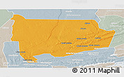 Political Panoramic Map of Panda, lighten, semi-desaturated