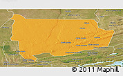 Political Panoramic Map of Panda, satellite outside