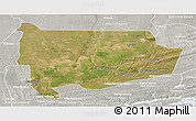 Satellite Panoramic Map of Panda, lighten, semi-desaturated