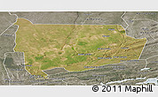 Satellite Panoramic Map of Panda, semi-desaturated