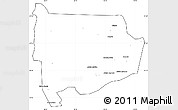 Blank Simple Map of Panda, cropped outside