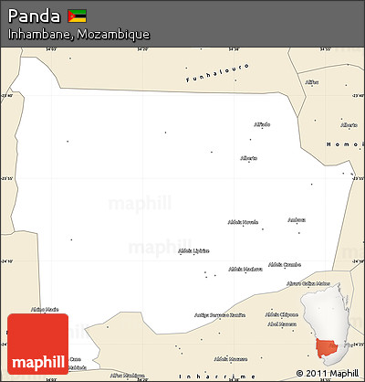 Classic Style Simple Map of Panda