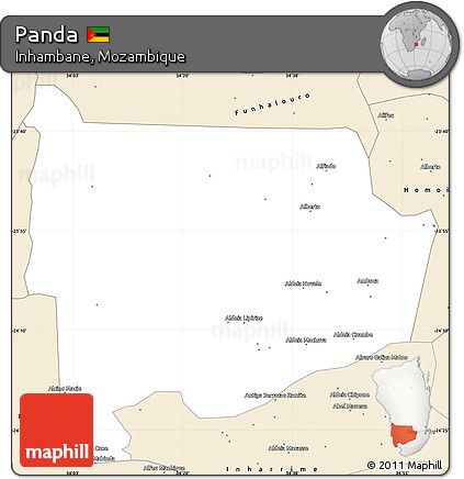 Classic Style Simple Map of Panda