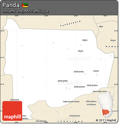 Classic Style Simple Map of Panda