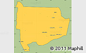 Savanna Style Simple Map of Panda, cropped outside