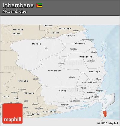 Classic Style Panoramic Map of Inhambane