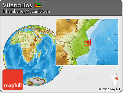 Physical Location Map of Vilanculos