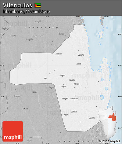 Gray Map of Vilanculos