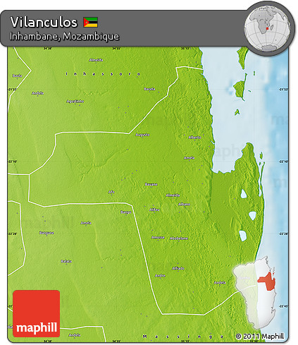 Physical Map of Vilanculos