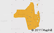 Political Map of Vilanculos, cropped outside