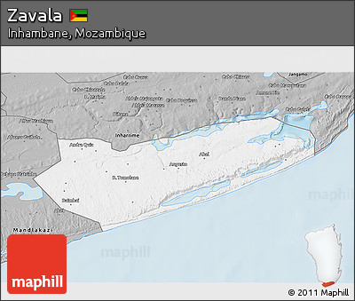 Gray 3D Map of Zavala