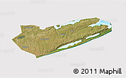 Satellite 3D Map of Zavala, cropped outside