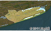 Satellite 3D Map of Zavala, darken