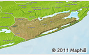 Satellite 3D Map of Zavala, physical outside