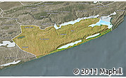 Satellite 3D Map of Zavala, semi-desaturated