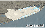 Shaded Relief 3D Map of Zavala, darken