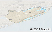 Shaded Relief 3D Map of Zavala, lighten