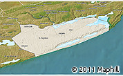 Shaded Relief 3D Map of Zavala, satellite outside