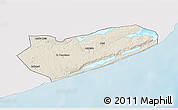 Shaded Relief 3D Map of Zavala, single color outside