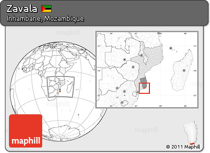 Blank Location Map of Zavala, highlighted country, highlighted parent region, within the entire country