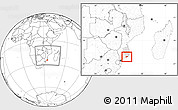 Blank Location Map of Zavala, highlighted parent region, within the entire country