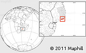 Blank Location Map of Zavala, highlighted parent region