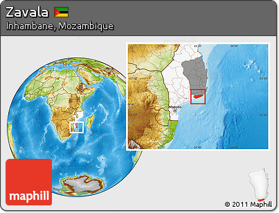 Physical Location Map of Zavala, highlighted country, highlighted parent region