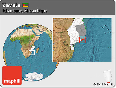 Satellite Location Map of Zavala, highlighted country, highlighted parent region