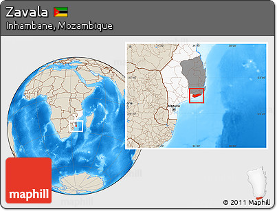 Shaded Relief Location Map of Zavala, highlighted country, highlighted parent region