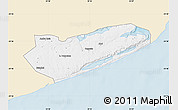Classic Style Map of Zavala, single color outside