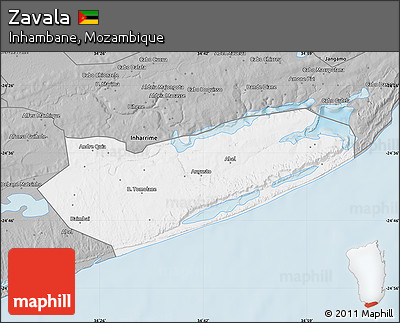 Gray Map of Zavala