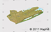 Satellite Map of Zavala, cropped outside