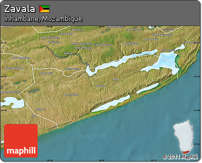 Satellite Map of Zavala