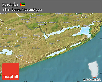 Satellite Map of Zavala