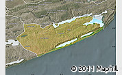 Satellite Map of Zavala, semi-desaturated