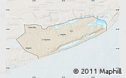 Shaded Relief Map of Zavala, lighten